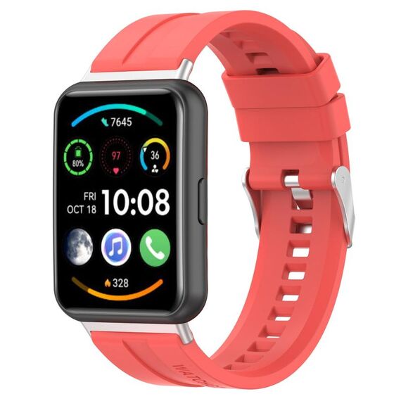 Per cinturino per battistrada per pneumatici Huawei Watch Fit 2 (rosso)