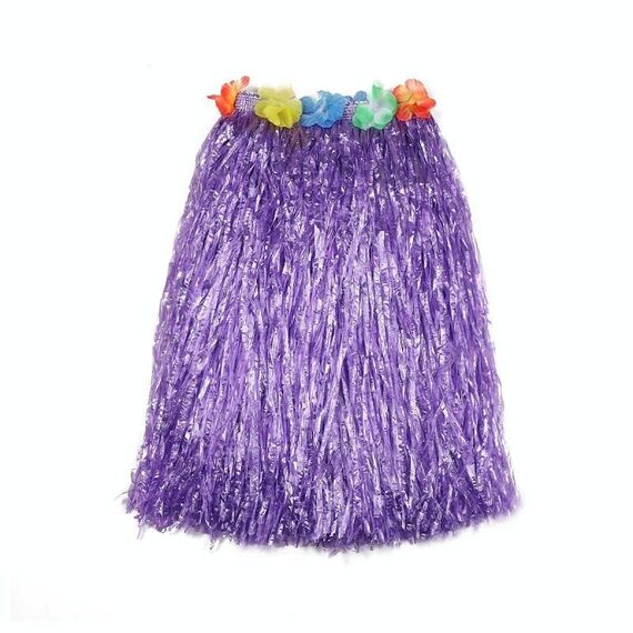 3 pezzi hawaiani hula party show dress up oggetti di scena, dimensioni: 30 cm (doppio strato viola)