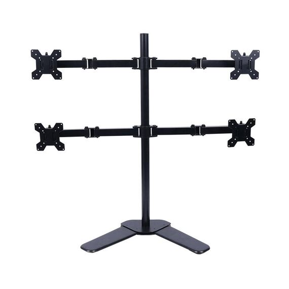 Staffa del supporto del monitor di sollevamento del desktop Quattro schermo Base da scrivania
