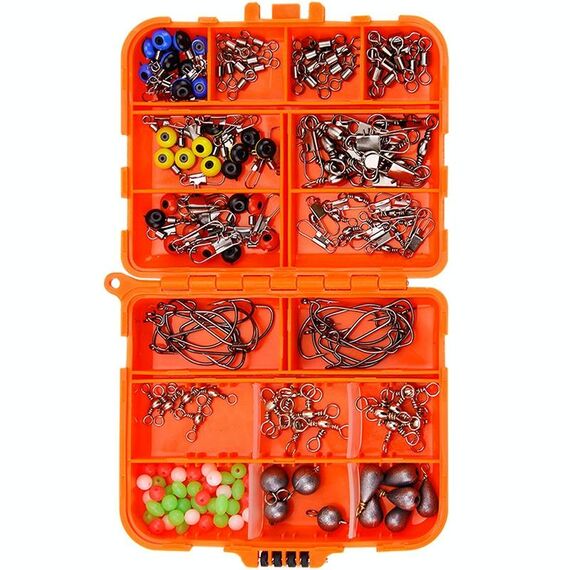 165 pezzi / set set di accessori per gancio per calamari (026 scatola arancione)