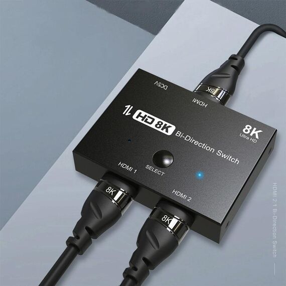 F0301 HDMI 2.1 Switcher a due vie PS5 DEDICATO Switcher ad alta definizione one-in-tw