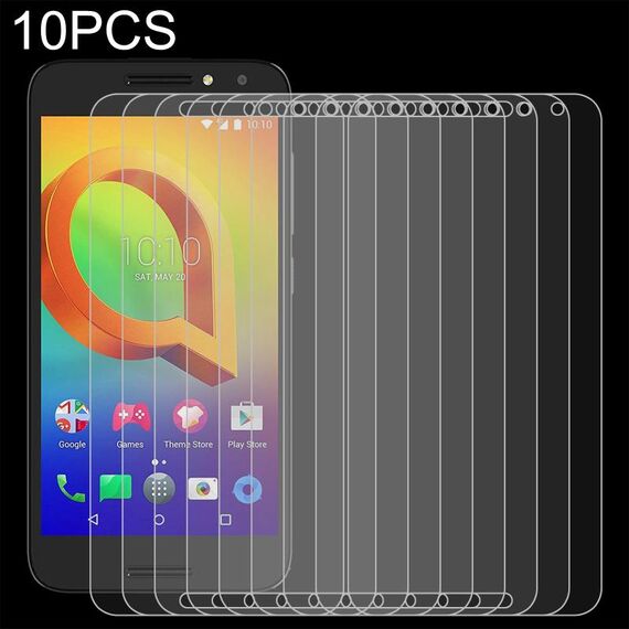 Pellicola di vetro temperato da 10 pezzi 0.26mm 9h 2.5D per Alcatel A3