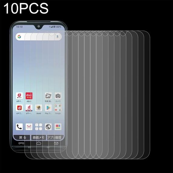Pellicola di vetro temperato da 10 pezzi 0.26mm 9h 2.5D per Kyocera KY-51B