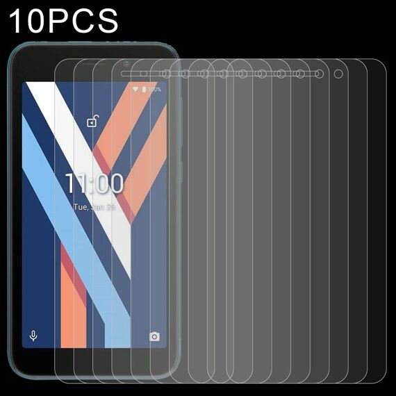 Pellicola in vetro temperato da 10 pezzi 0.26mm 9h 2.5D per Wiko Y52