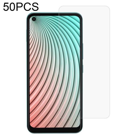 50 PCS 0.26mm 9h Film in vetro temperato per ITEL S16 Pro