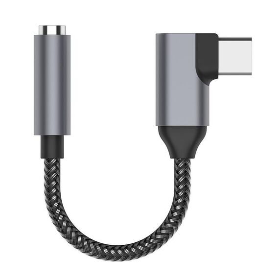 TA14 USB-C / Type-C maschio a 3,5 mm AD AUDIO AD AUDIO AD ADAPPOTORE AUTOCOMPATORE (Grigio)