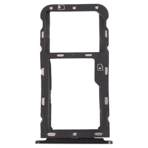 Vassoio della scheda SIM + vassoio della scheda micro SD per ZTE BLADE V9 (grigio)