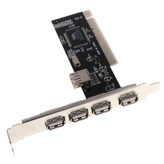 Adattatore per scheda hub da 480 Mbps ad alta velocità USB 2.0 PCI