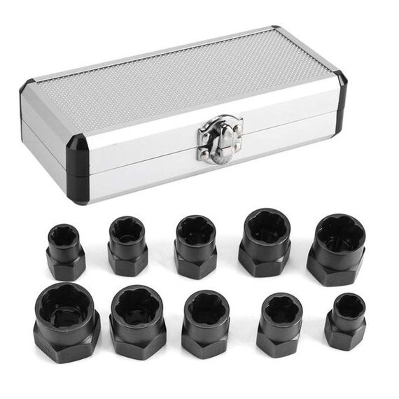 10 PCS / SET DH dado estrattore a vite Strumento di rimozione del filo Bolt Estrattore ad alto