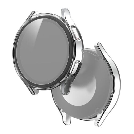 Per Samsung Galaxy Watch4 40mm PC smerigliato + custodia protettiva integrata in vetro temperato (trasparente)
