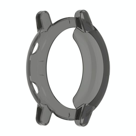 Per Xiaomi Haylou RT LS05S Mezza copertura Cassa protettiva in TPU scavata (nero trasparente)