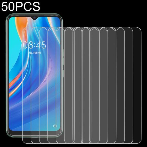 Per Tecno Spark 7 50 Pz 0.26mm 9h 2,5D Pellicola in vetro temperato