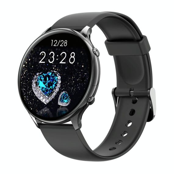 QS06 1,28 pollici Screen a colori Smart Orologio Smart, IP67 Impermeabile, Supporto Monitoraggio della temperatura corporea / Monitoraggio della frequenza cardiaca / Monitoraggio della pressione sanguigna / Monitoraggio dell'ossigeno del sangue / Monitora
