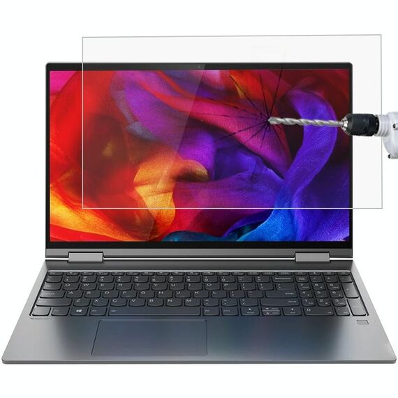 Per Lenovo Yoga C740 15.6 pollici Schermo per computer portatile HD Pellicola protettiva in vetro temperato HD