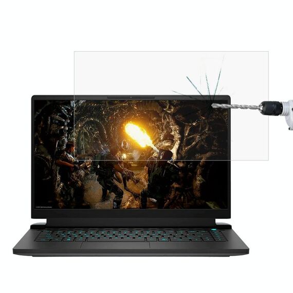Pellicola protettiva in vetro temperato per schermo per laptop per Alienware M15 15.6 pollici