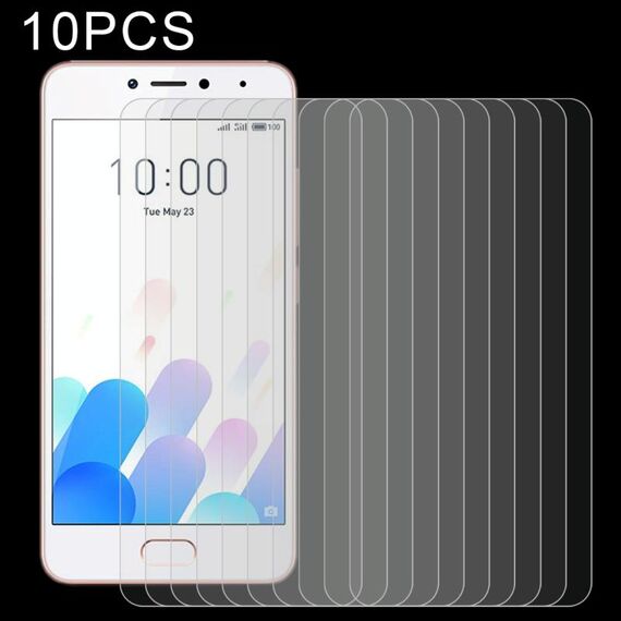 Pellicola in vetro temperato da 10 pezzi 0.26mm 9h 2.5D per Meizu M5C