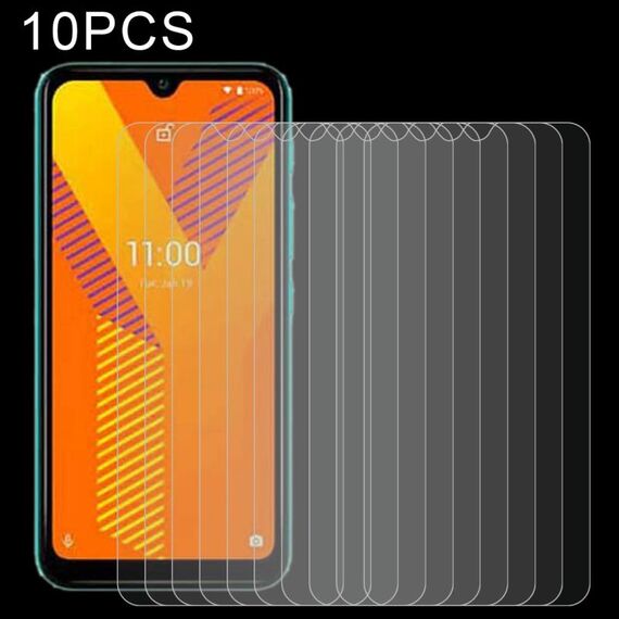 Pellicola di vetro temperato da 10 pezzi 0.26mm 9h 2.5D per Wiko Y62