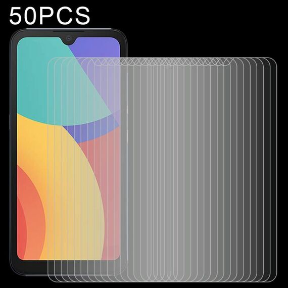 50 PCS 0.26MM Film in vetro temperato 9h 2.5D per Alcatel 1L Pro 2021