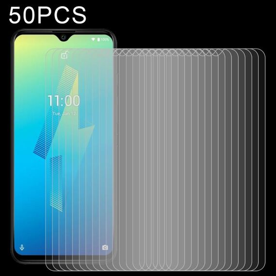 Film in vetro temperato da 50 pezzi 0.26mm 9h 2.5D per Wiko Power U10