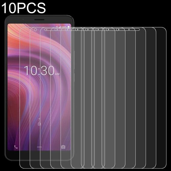 Film di vetro temperato da 10 pezzi 0.26mm 9h 2.5D per Alcatel 3V 2019