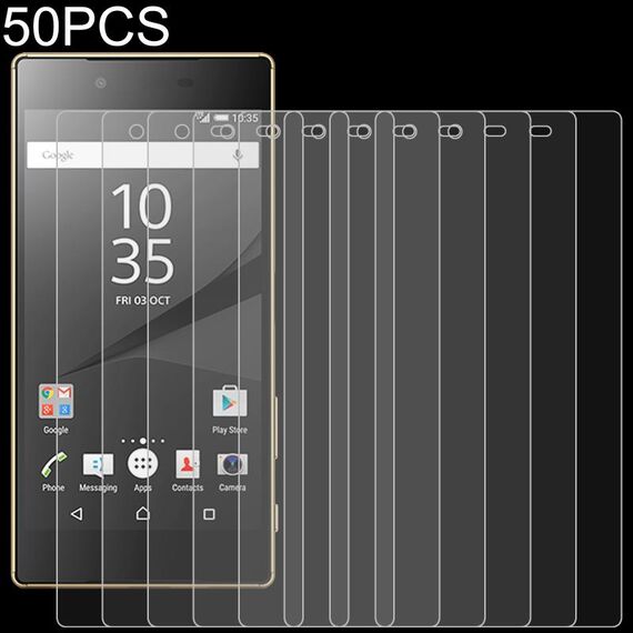 50 pz 0.26mm 9h Film in vetro temperato per Sony Xperia XZ5
