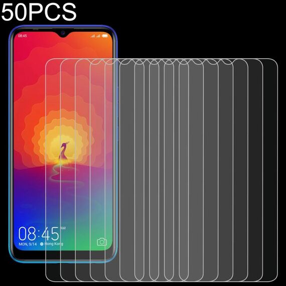 Film di vetro temperato da 50 pezzi 0.26mm 9h 2.5D per Tecno Spark 4