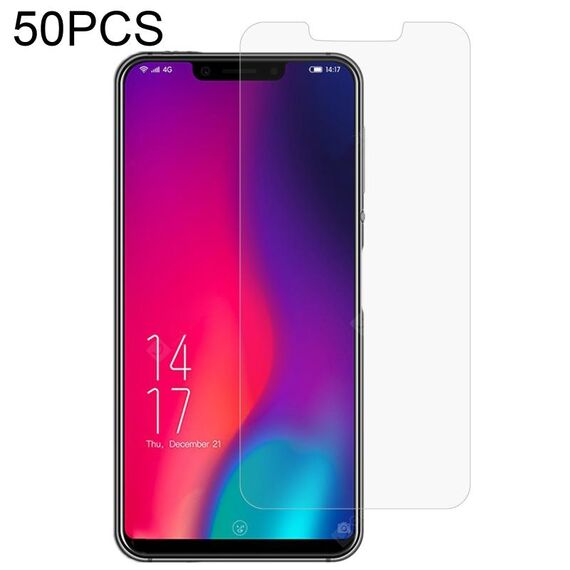 50 pz 0.26mm 9h 2,5D film in vetro temperato per Elephone A4 Pro