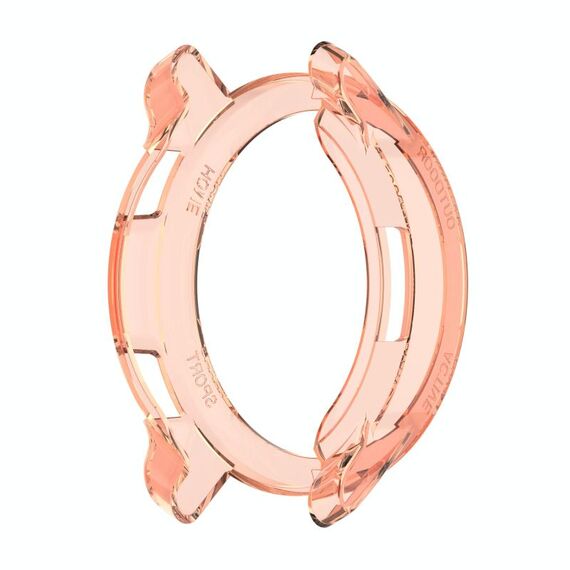 Per Xiaomi orologio colore 2 mezza copertura custodia protettiva in TPU scavata (rosa trasparente)