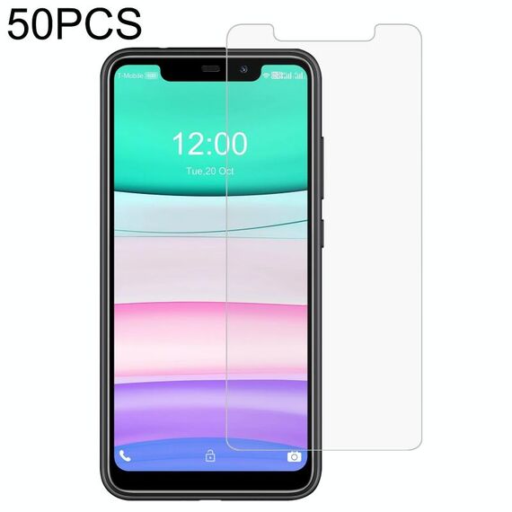 Pellicola di vetro temperato da 50 pezzi 0.26mm 9h 2.5D per OUKITEL C22