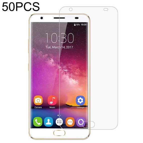 Film in vetro temperato da 50 pezzi 0.26mm 9h 2.5D per Oukitel K6000 Plus
