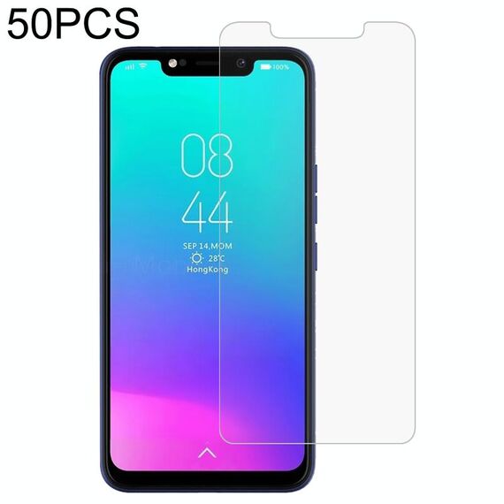 Film di vetro temperato da 50 pezzi 0.26mm 9h 2.5D per Tecno Pouvoir 3