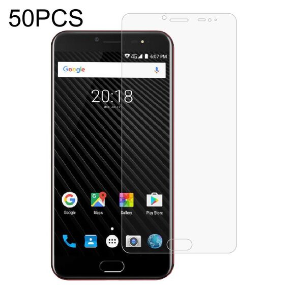Film di vetro temperato da 50 pezzi 0.26mm 9h 2.5D per Ulefone T1