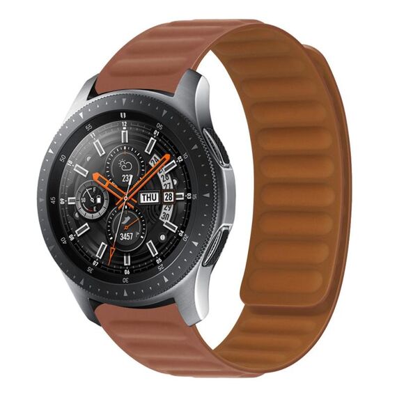 Cinturino magnetico in silicone per Huawei Watch GT (Brown)