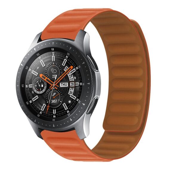 22 mm Silicone Magnetic Watch Band per Huawei Watch GT2 Pro (Orange Red)