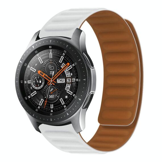 22 mm Silicone Magnetic Watch Band for Honor Watch Magic (White)