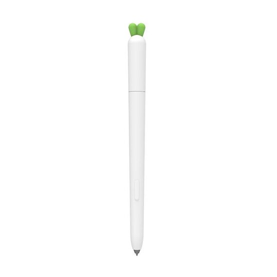 Copertura protettiva in silicone liquido carota carota per Samsung Galaxy Tab S6 Lite (bianco)