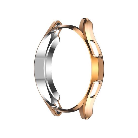 Per Samsung Galaxy Watch4 Classic 42mm Electroplating Hollow Half-Pack TPU Cassa protettiva (oro)