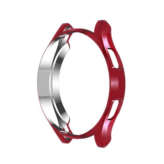 Per Samsung Galaxy Watch4 Classic 46mm Electroplating Hollow Half-Pack Custodia protettiva TPU (rosso)