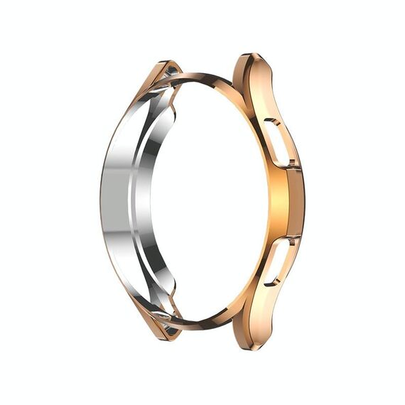 Per Samsung Galaxy Watch4 Classic 46mm Electroplating Hollow Half-Pack Case protettiva TPU (oro)