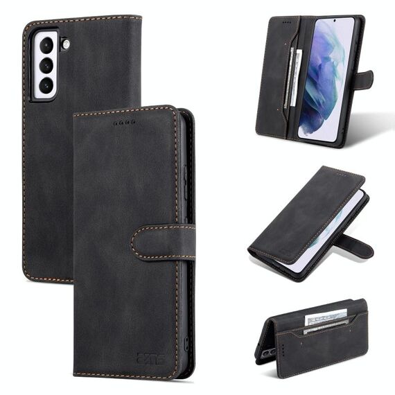 Per Samsung Galaxy S22 5G AZNS Dream II Pelle Sensazione della custodia in pelle flip orizzontale (nero)