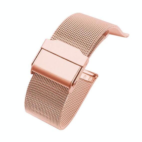 Per Huawei Honor Watch ES in acciaio inox Milan Double Assicurazione fibbia cinturino cinturino (oro rosa)