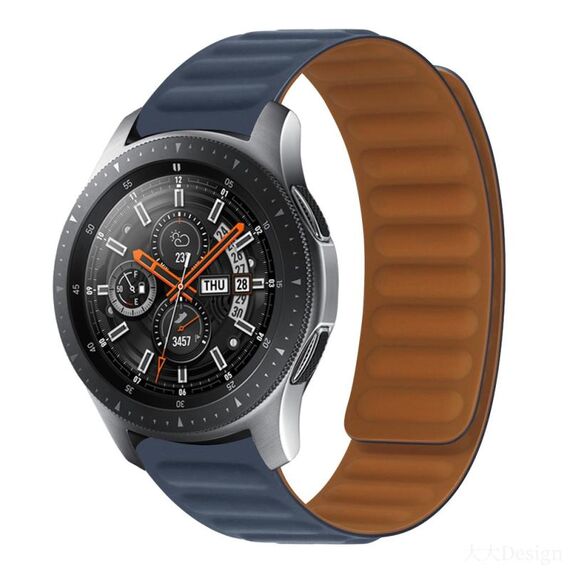 Cinturino per orologio magnetico in silicone per Huawei GT 2 42mm (LNDIGO)