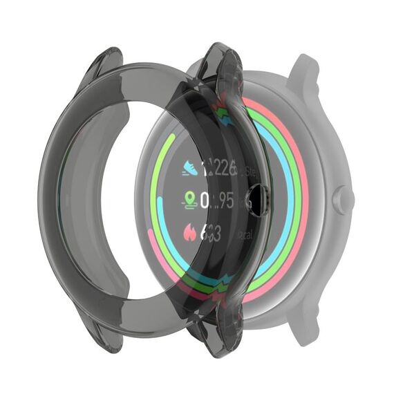 Per Xiaomi Imilab KW66 / Yamay SW022 Mezza copertura Cassa protettiva in TPU scavata (nero trasparente)