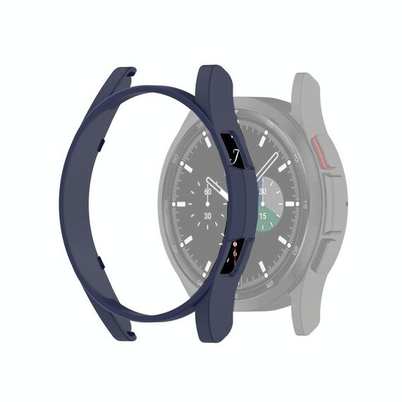 Per Samsung Galaxy Watch4 Classic 42mm Mezza copertura Cassa protettiva per PC scavata (Midnight Blue)