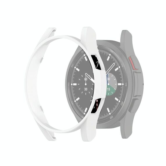 Per Samsung Galaxy Watch4 Classic 46mm Mezza copertura Cassa protettiva per PC scavata (bianco)