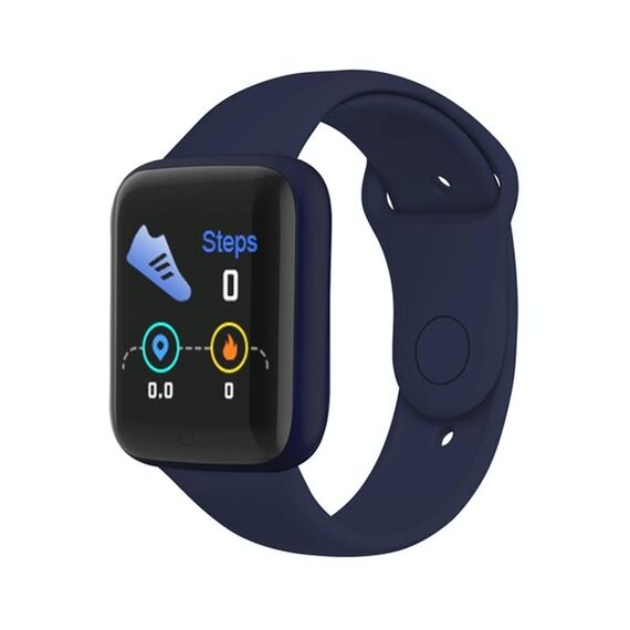 Orologio intelligente dello schermo a colori D20S da 1.44 pollici, supporto per il monitoraggio della frequenza cardiaca / monitoraggio della pressione sanguigna / monitoraggio dell'ossigeno del sangue / monitoraggio del sonno (blu scuro)