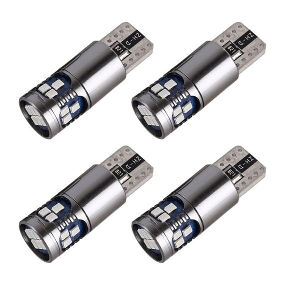4 PCS T10 DC12V / 2.5W Auto Clearance Light 18eds SMD-3020 Lampada perline (luce blu)