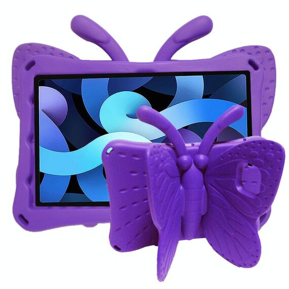 Per Lenovo TAB M10 PLUS TB-X606F / x 10.1 Stile staffa a farfalla in EVA Bambini Cassa di protezione da prova di caduta (viola)