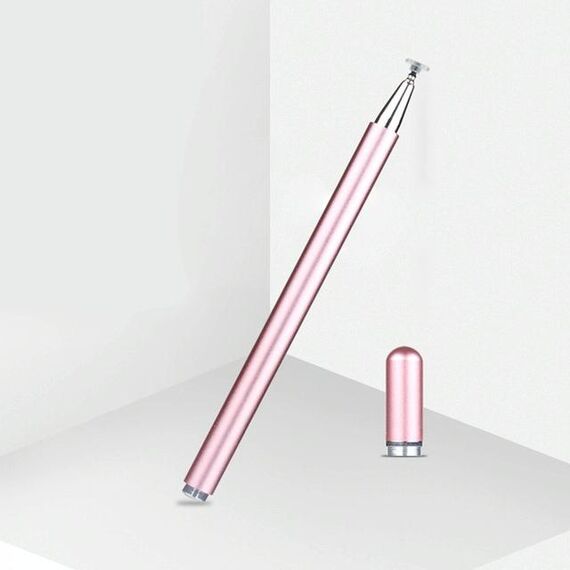 JD01 Universale Penna Magnetica Penna + Disc + Penna stilo della testa della penna di riserva per tablet intelligenti e telefoni cellulari (oro rosa)