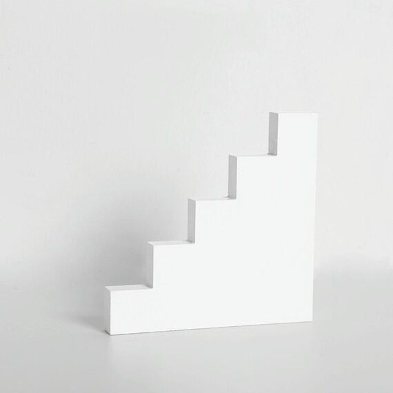 Scaletta piatta in legno massello geometrica poligono poligono puntelli creativi fotografia ornamenti
